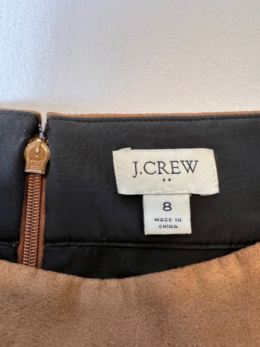 J. Crew faux suede mini skirt
